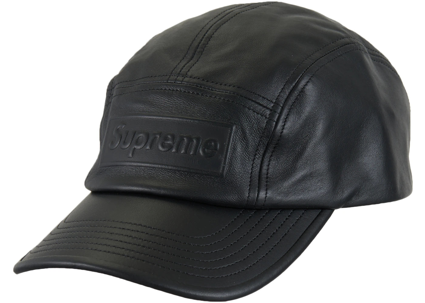 Supreme GORE-TEX Leather Camp Cap Black