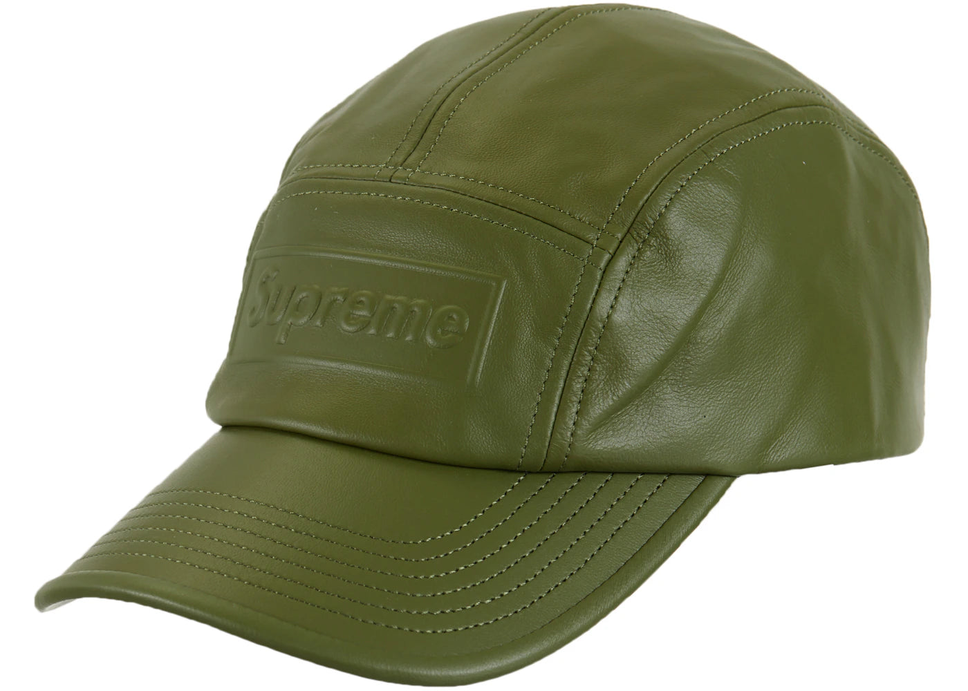 Supreme GORE-TEX Leather Camp Cap Olive