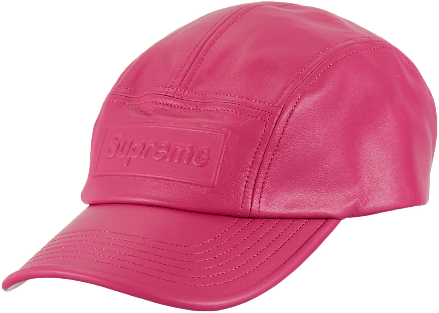 Supreme GORE-TEX Leather Camp Cap Pink