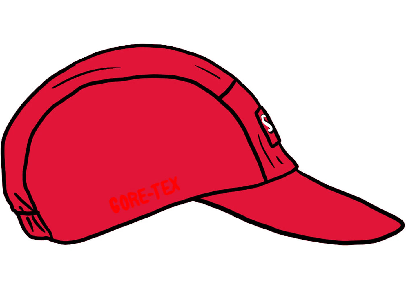 Supreme GORE-TEX Long Bill Camp Cap (SS21) Red