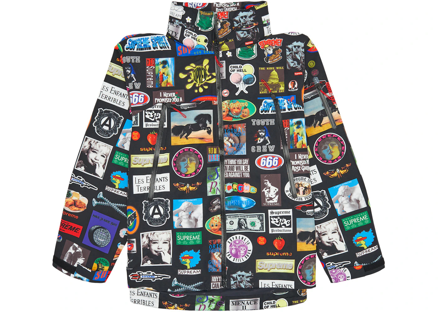 Supreme GORE-TEX Stickers Shell Jacket (SS21) Black