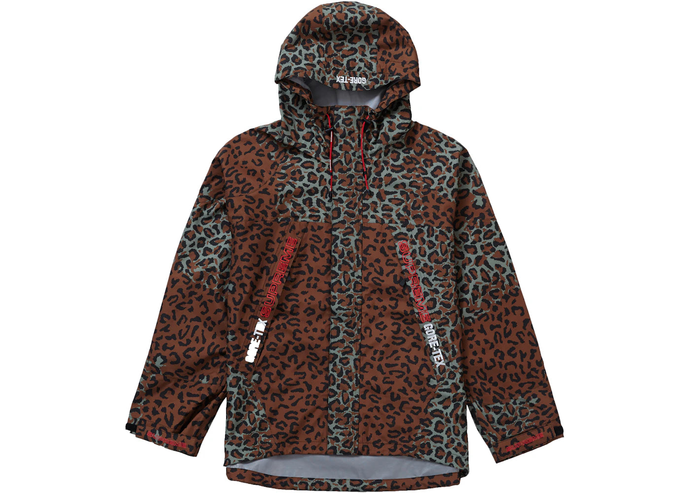 Supreme GORE TEX Taped Seam Jacket Leopard