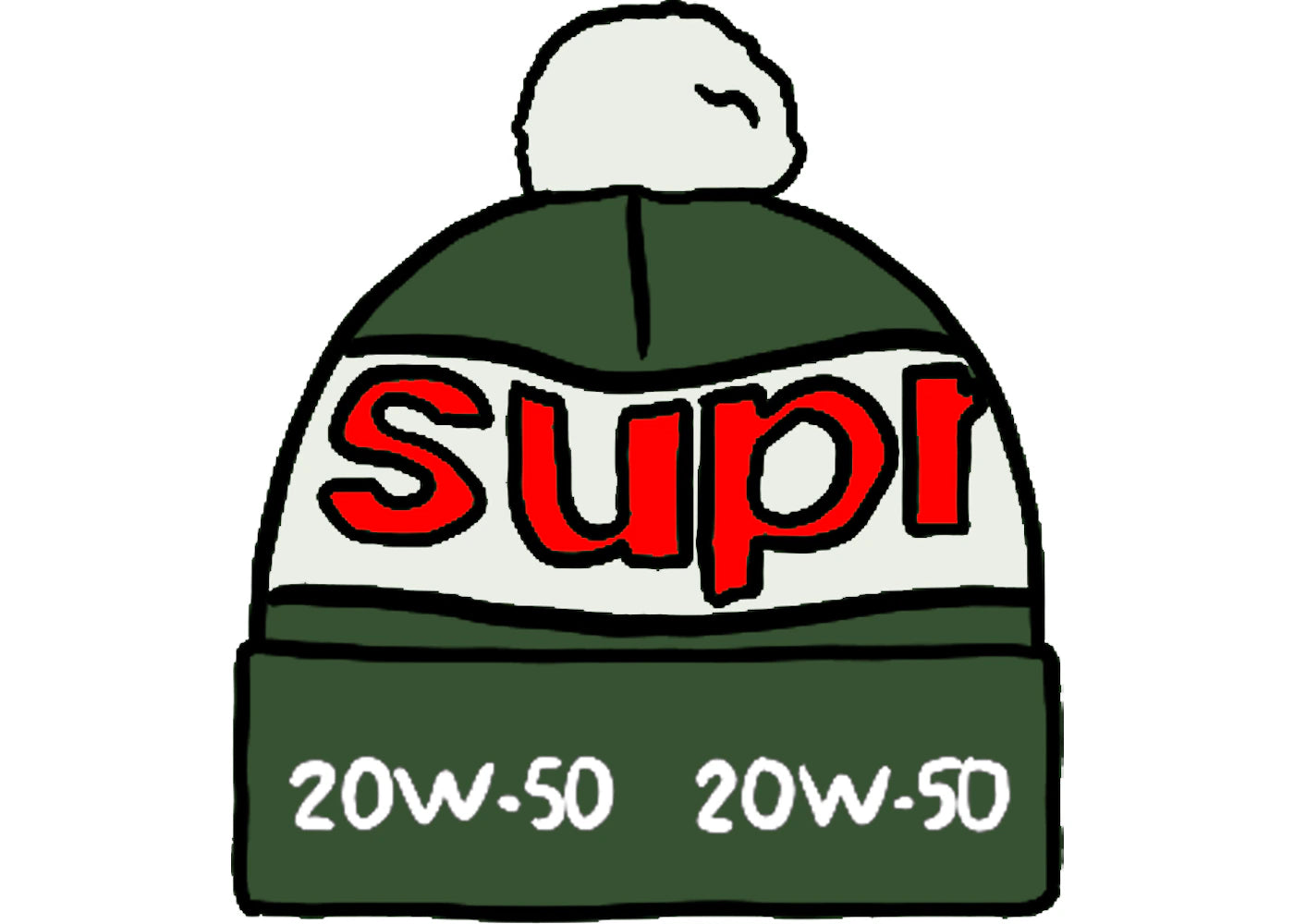 Supreme Garage Beanie Green