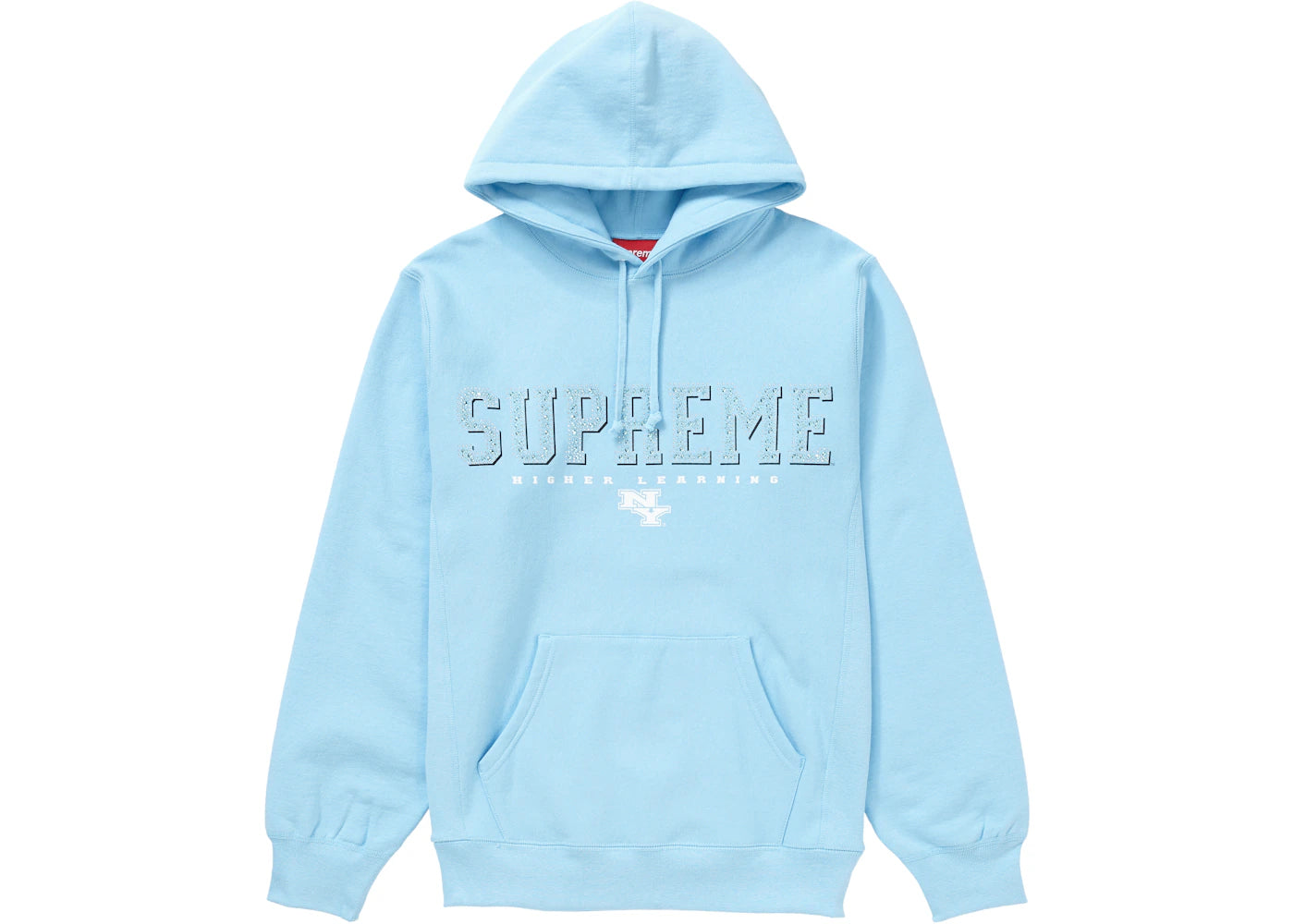 Supreme Gems Hooded Sweatshirt Ice Blue