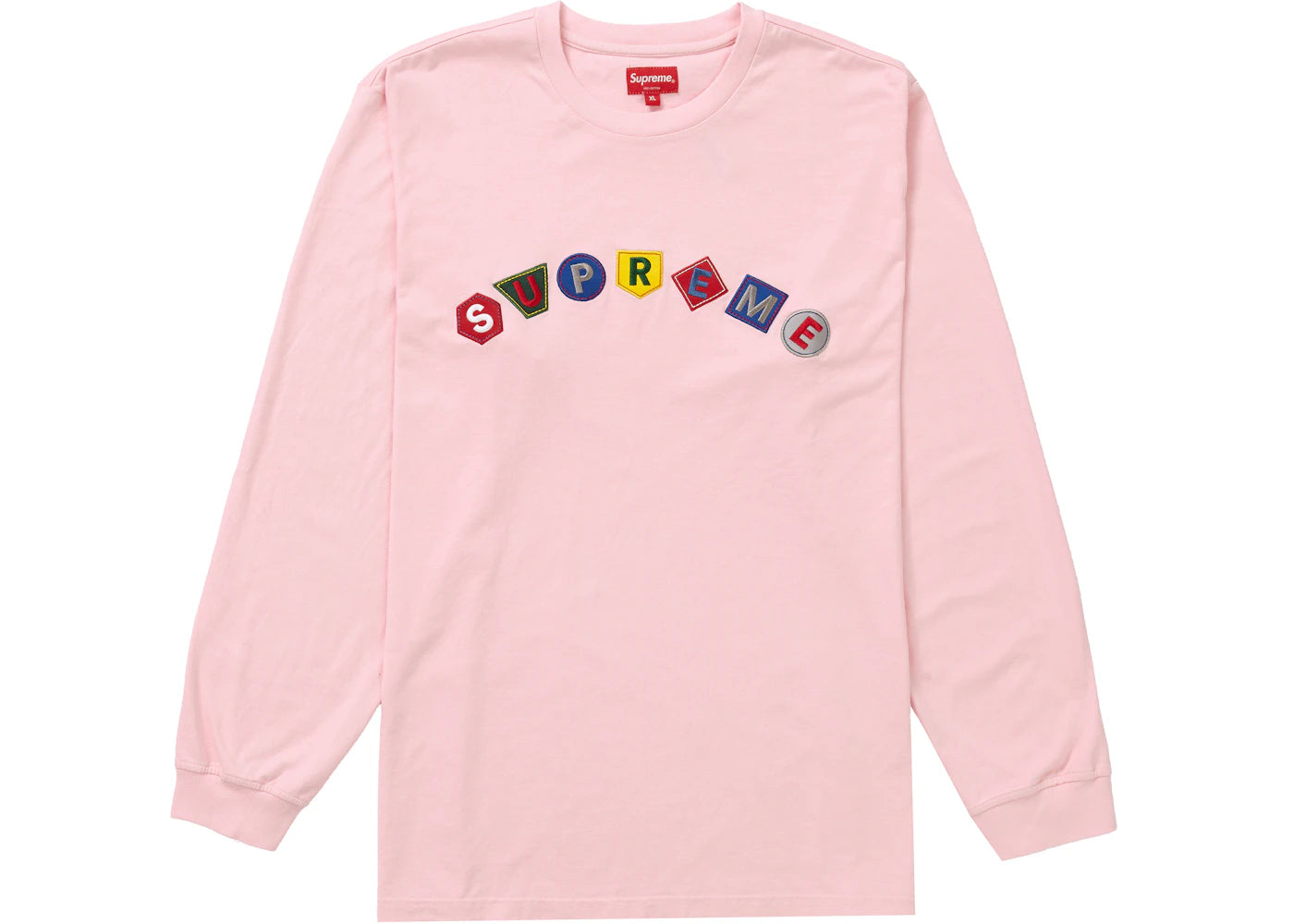 Supreme Geo Arc L/S Top Pink