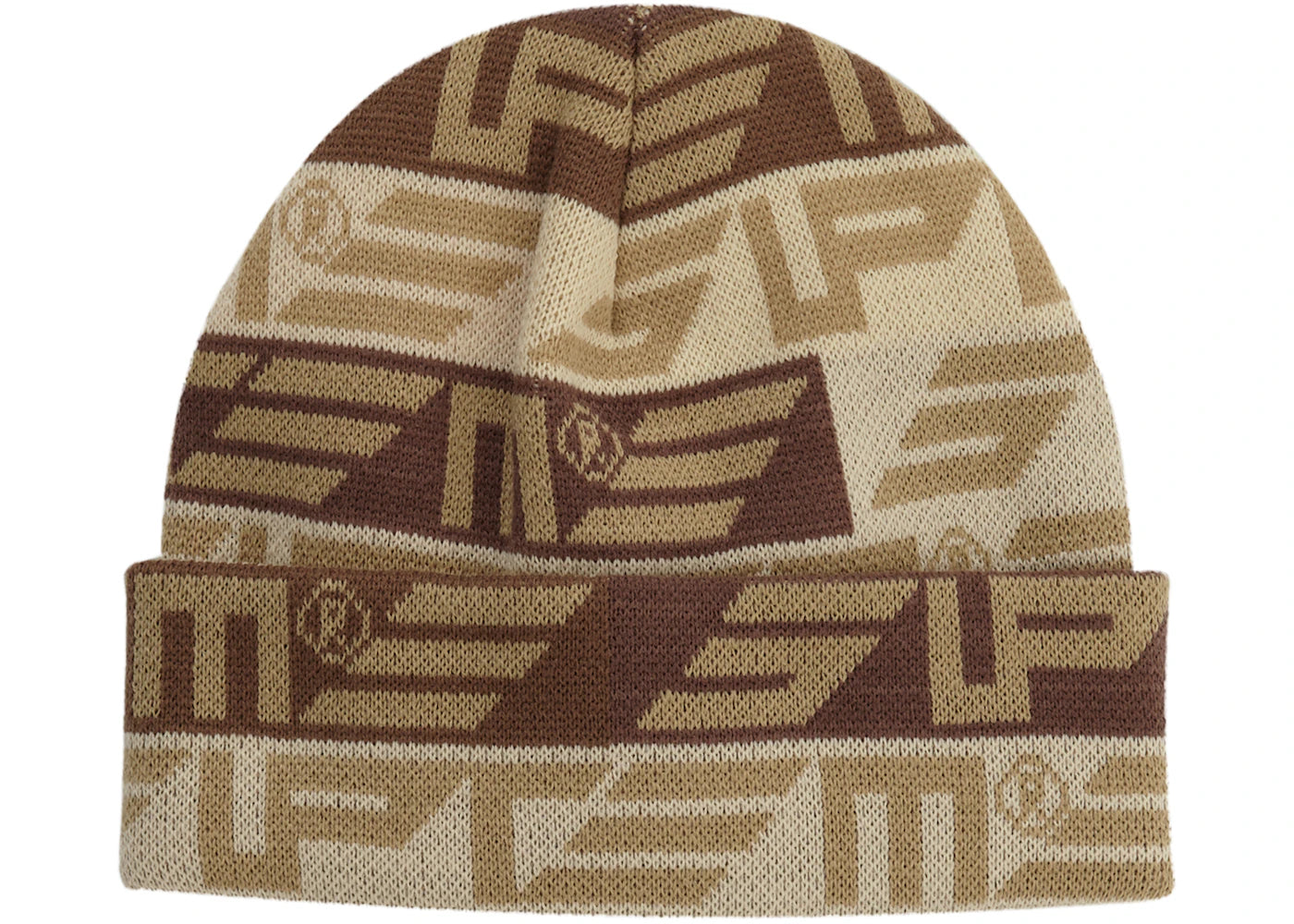 Supreme Geo Beanie Tan