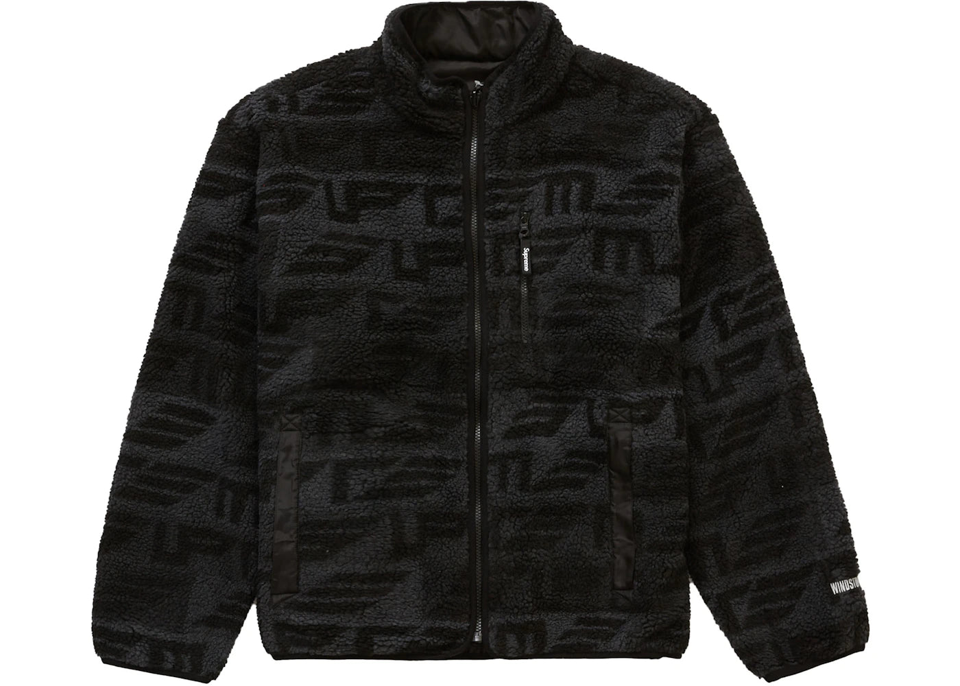 Supreme Geo Reversible WINDSTOPPER Fleece Jacket Black