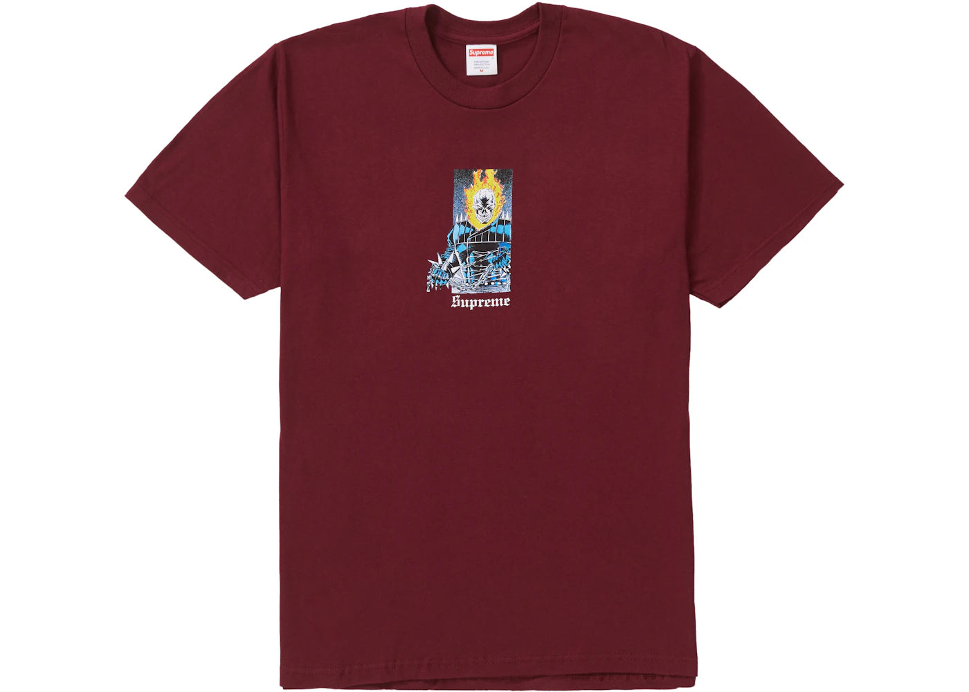 Supreme Ghost Rider Tee Burgundy