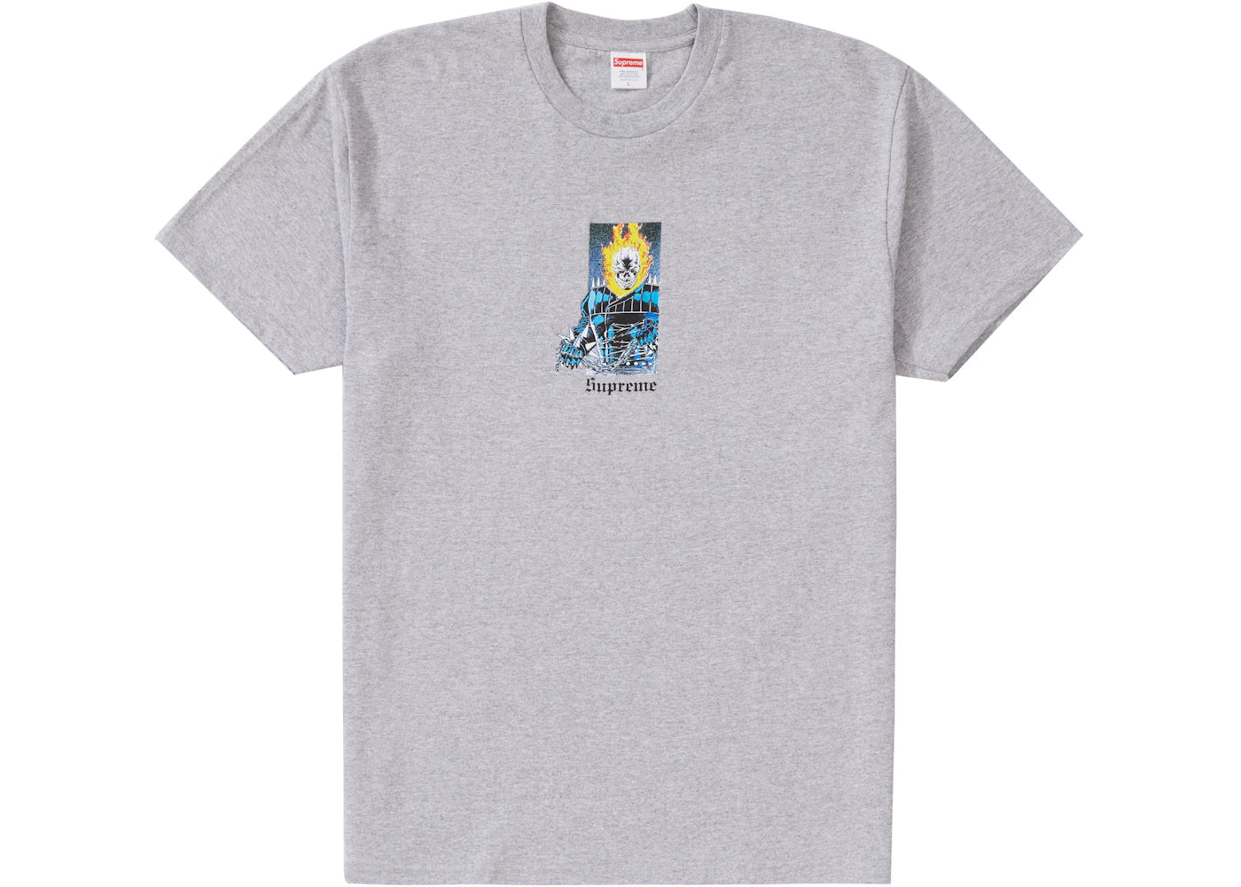Supreme Ghost Rider Tee Heather Grey