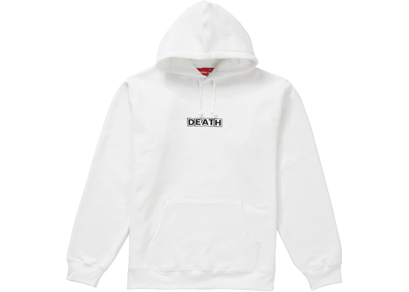 Supreme Gilbert & George DEATH Hooded Sweatshirt White