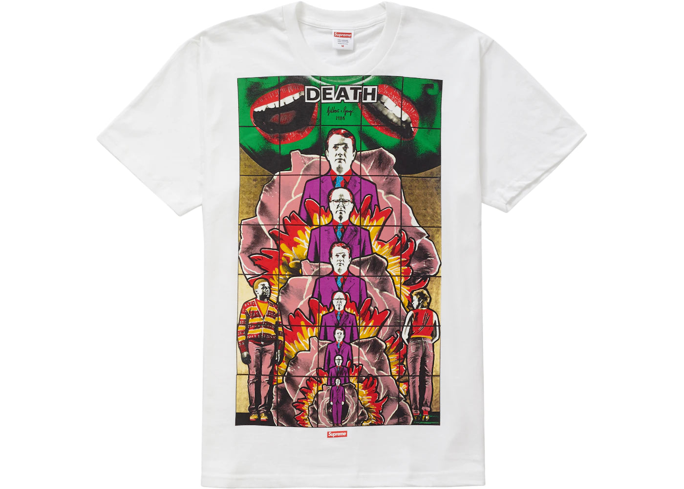 Supreme Gilbert & George DEATH Tee White
