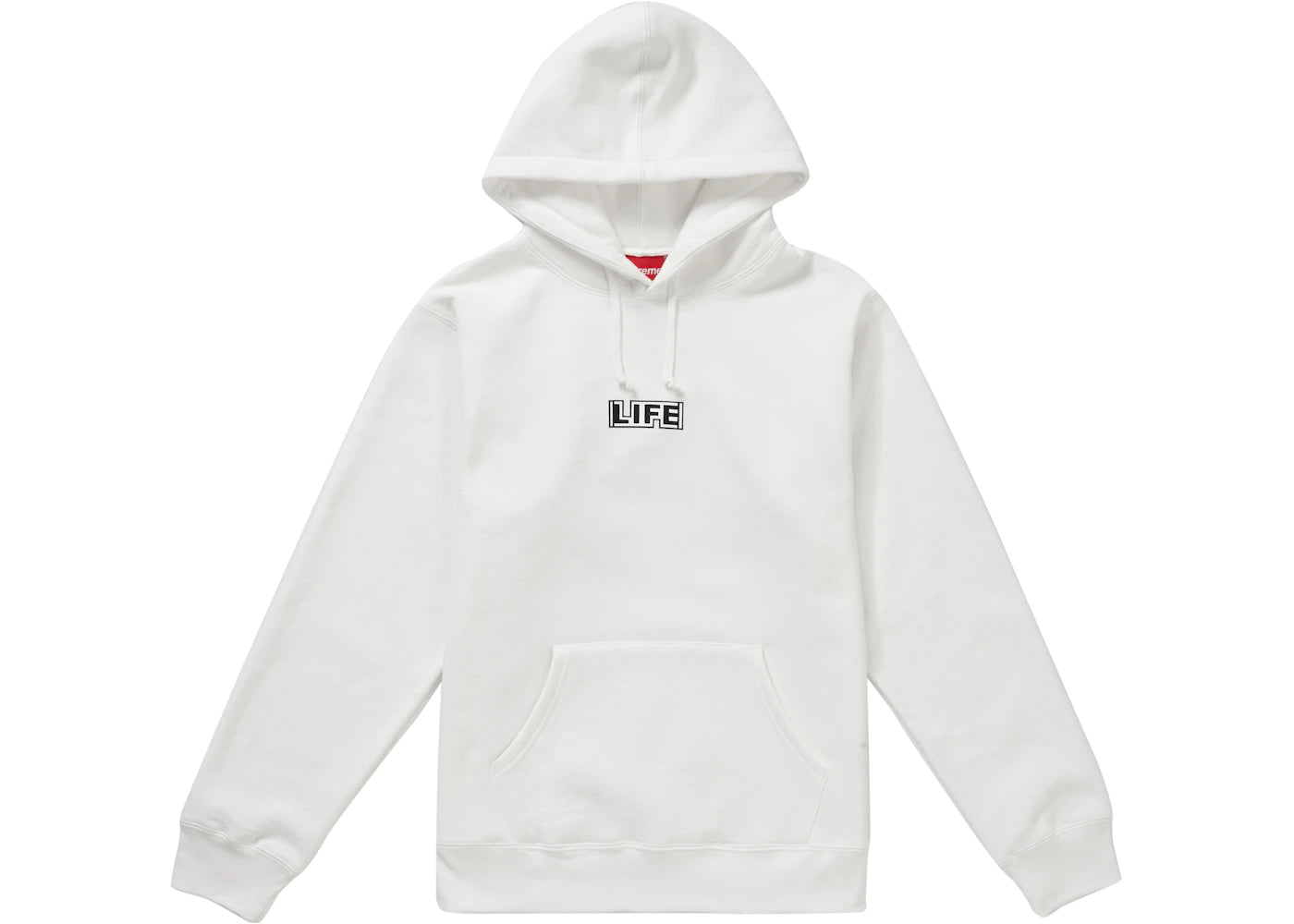 Supreme Gilbert & George LIFE Hooded Sweatshirt White