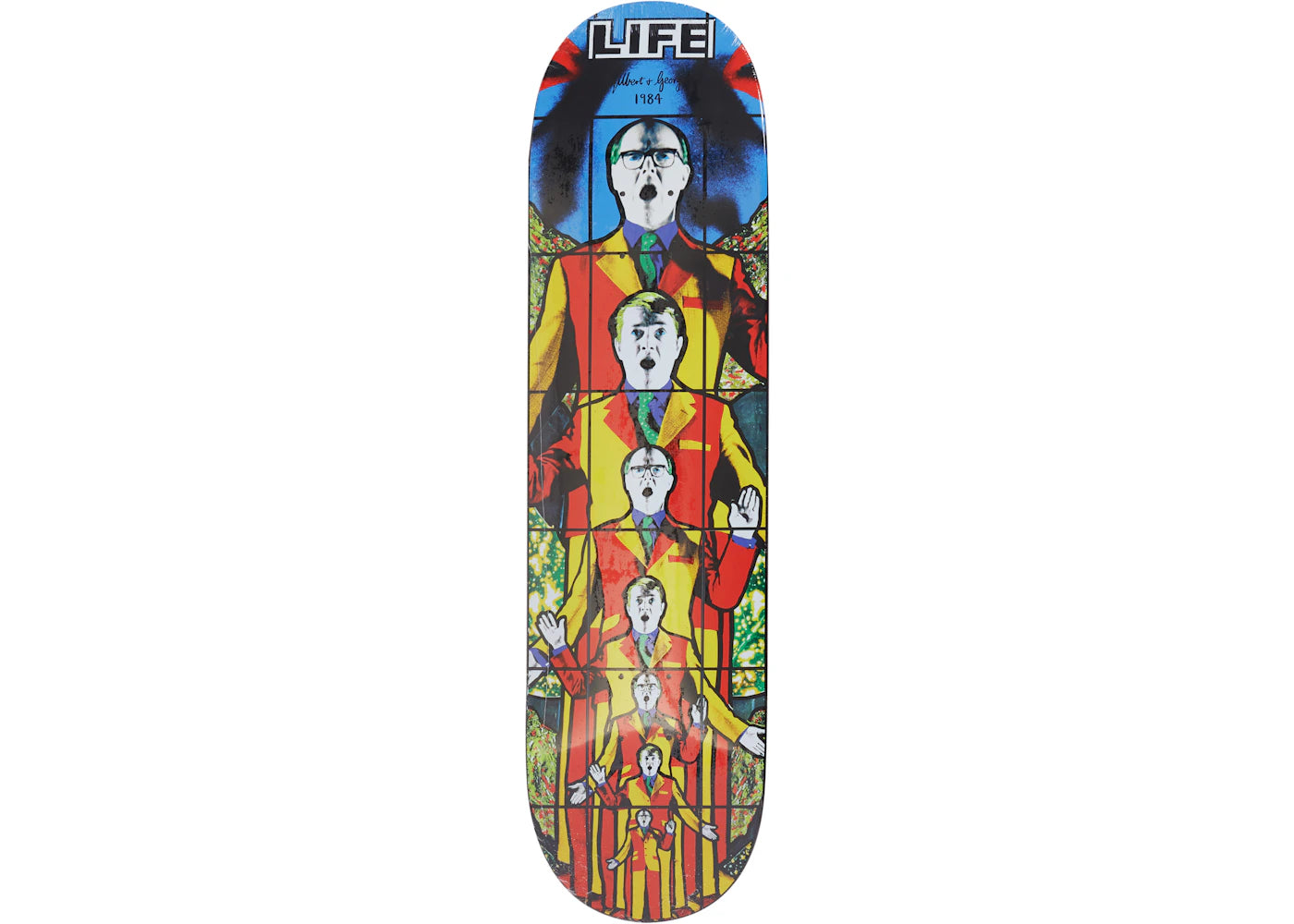 Supreme Gilbert & George LIFE Skateboard Deck Multi