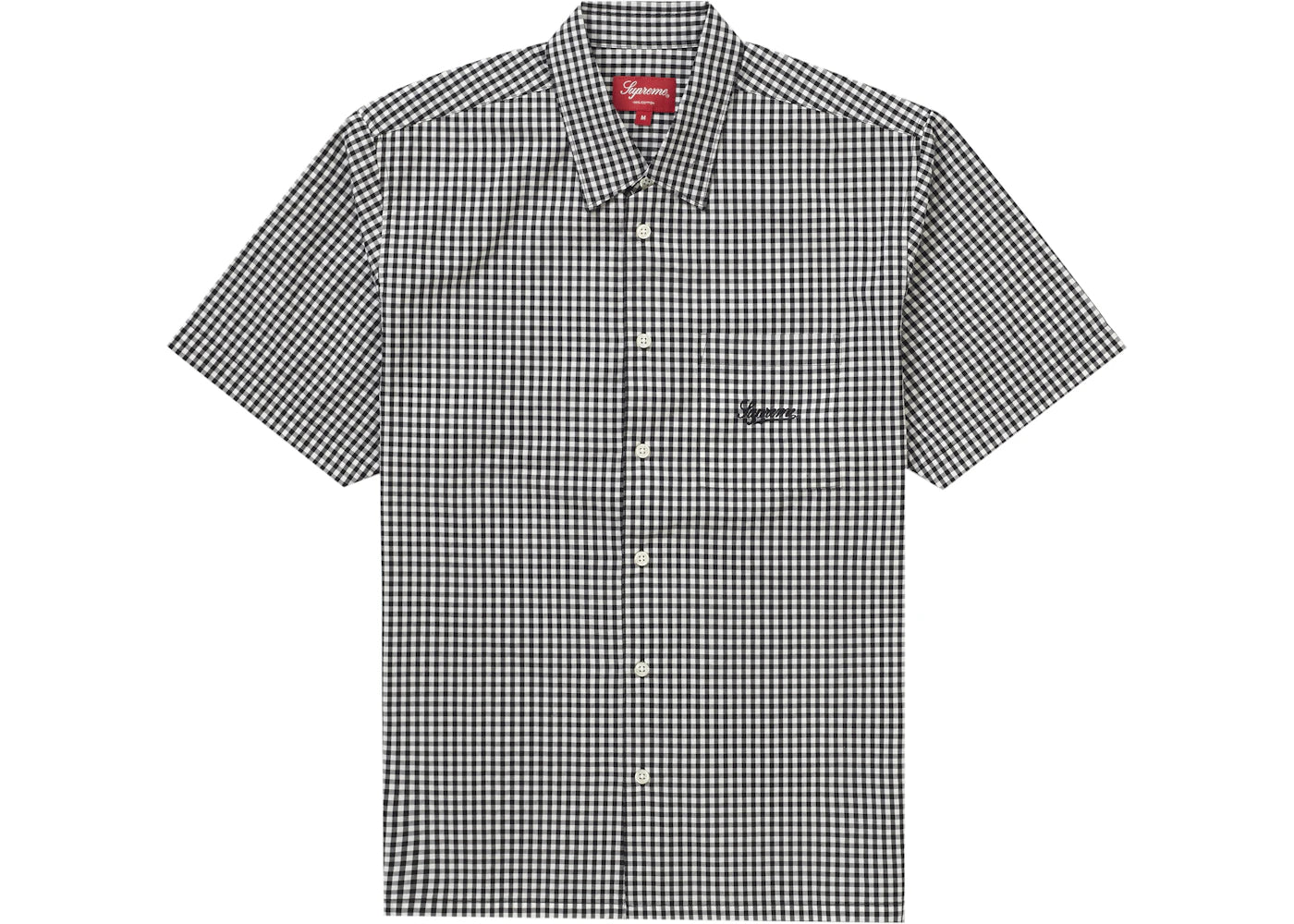 Supreme Gingham S/S Shirt Black