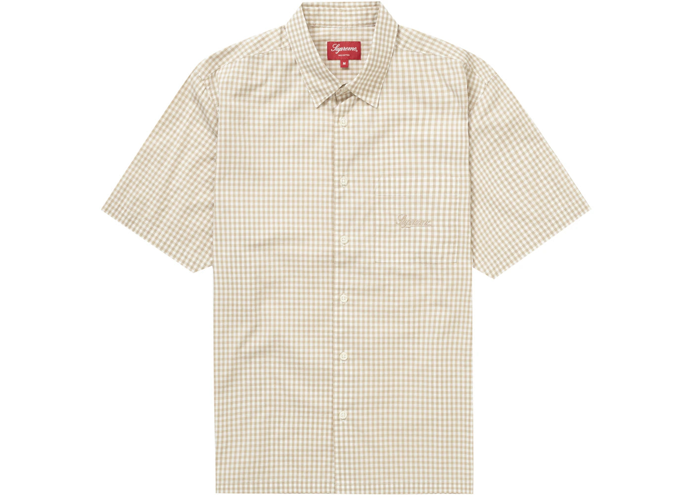 Supreme Gingham S/S Shirt Tan