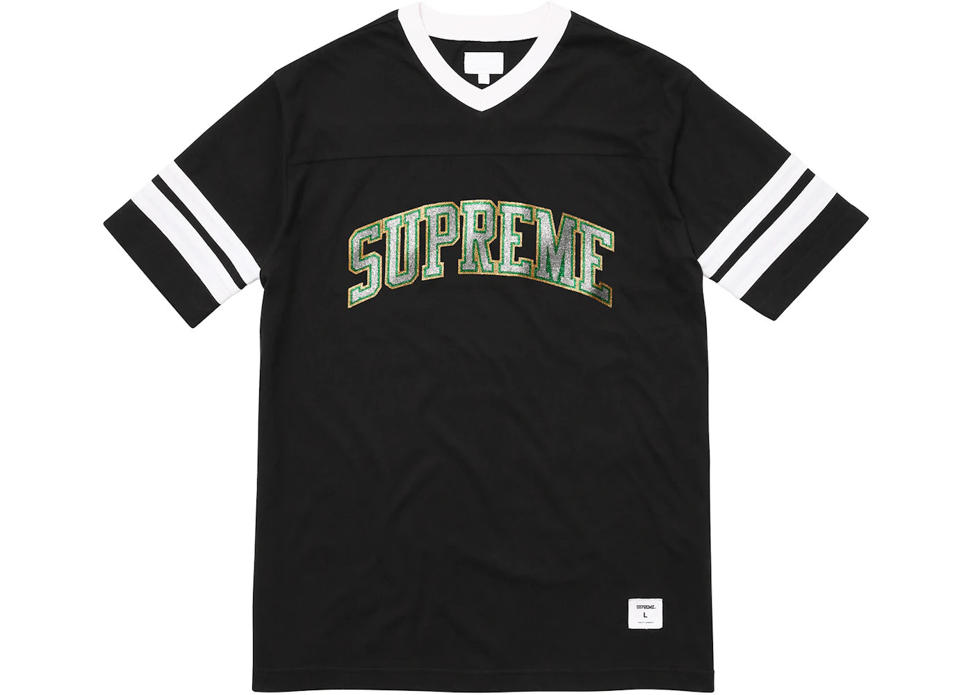 Supreme Glitter Arc Football Top Black