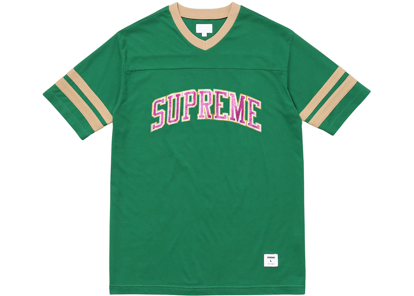 Supreme Glitter Arc Football Top Green
