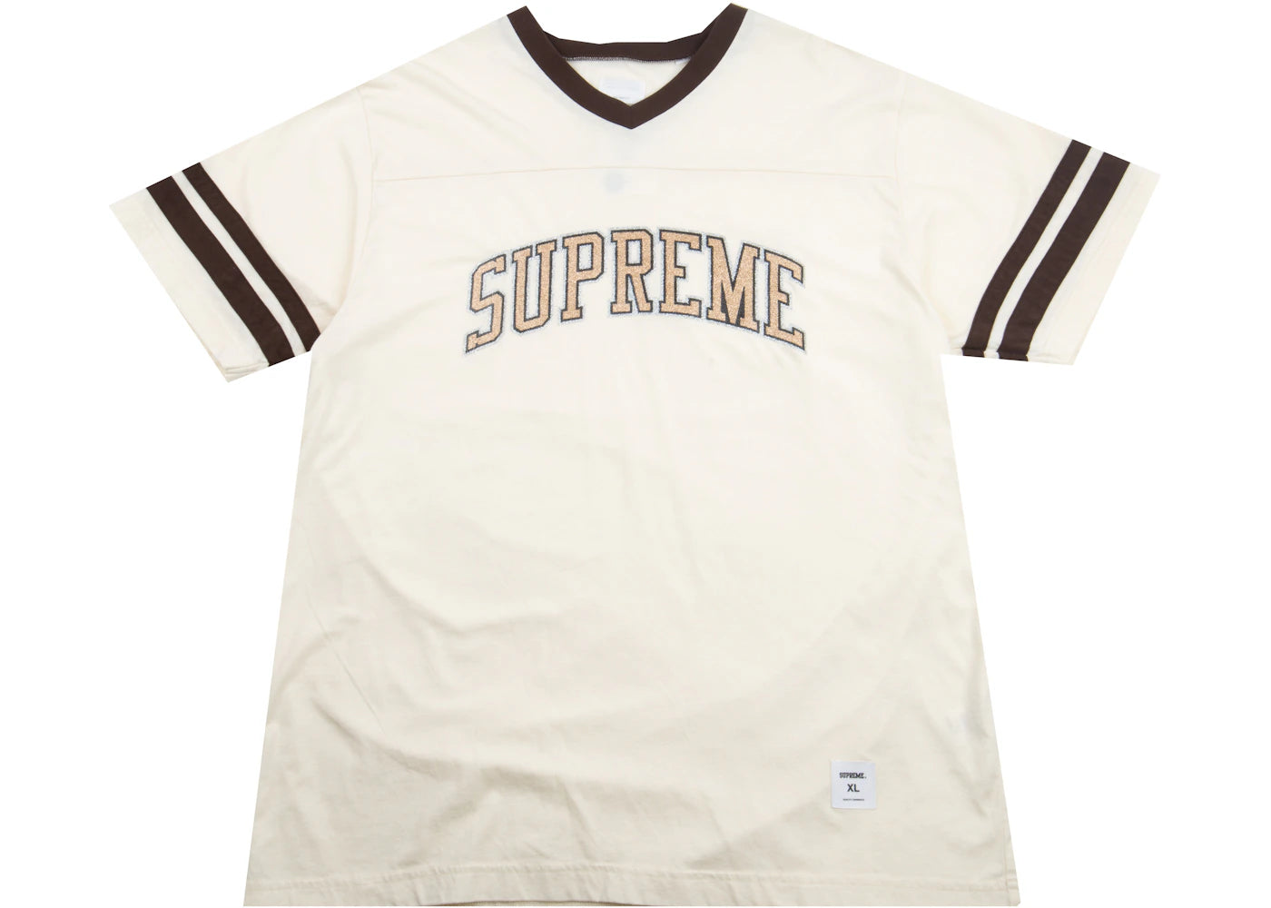 Supreme Glitter Arc Football Top White