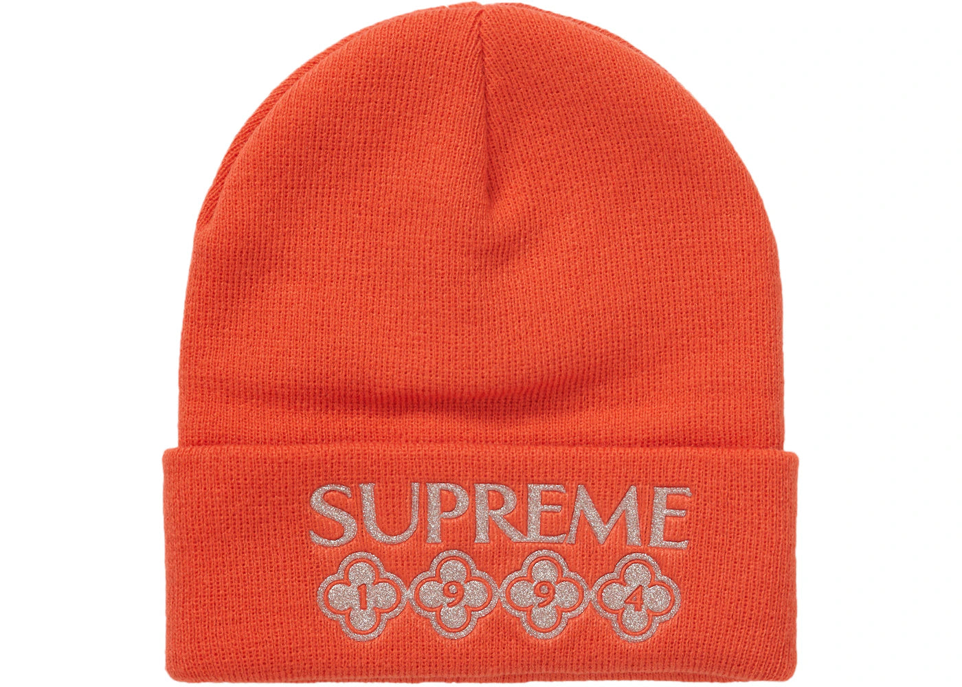 Supreme Glitter Beanie Orange