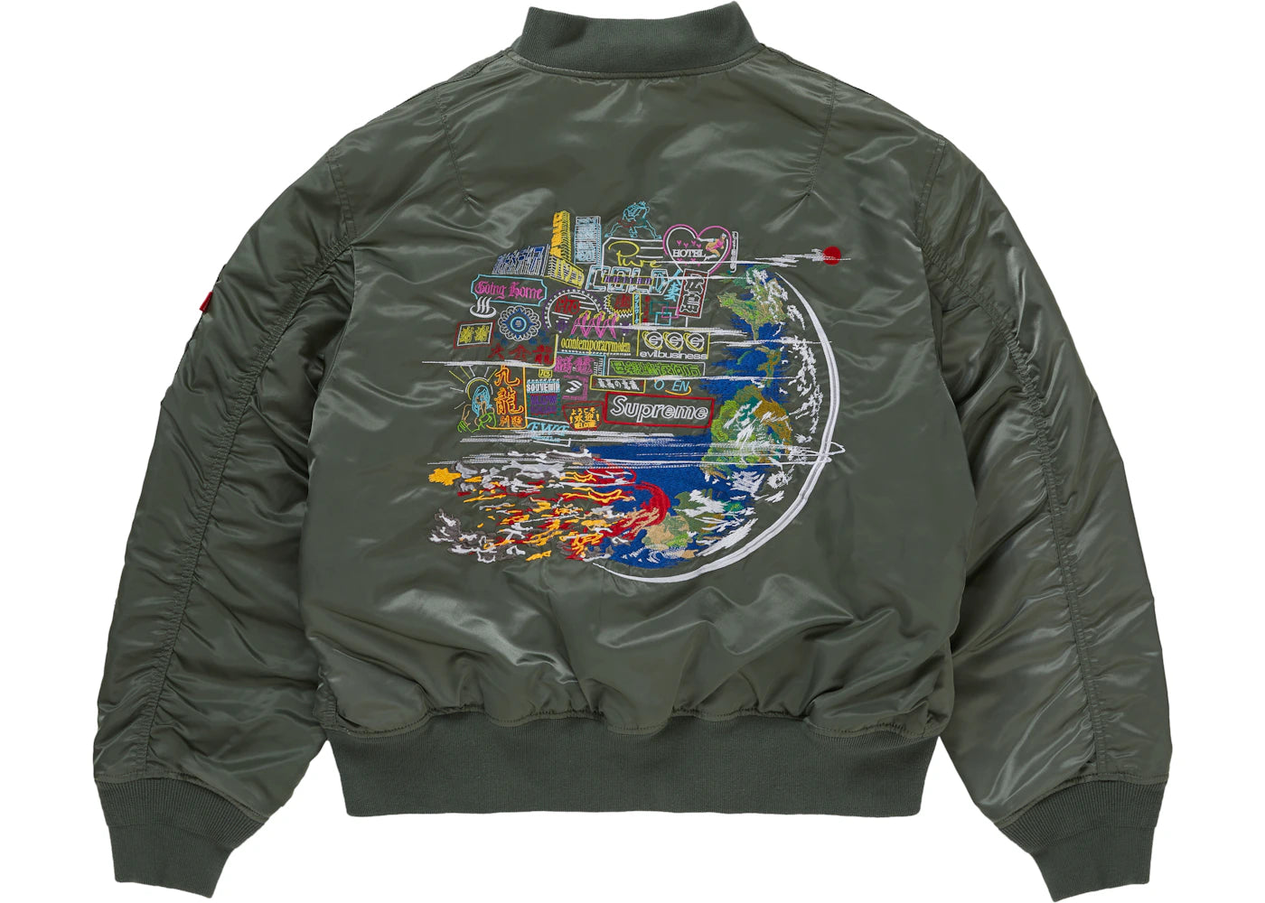 Supreme Globe MA-1 Olive