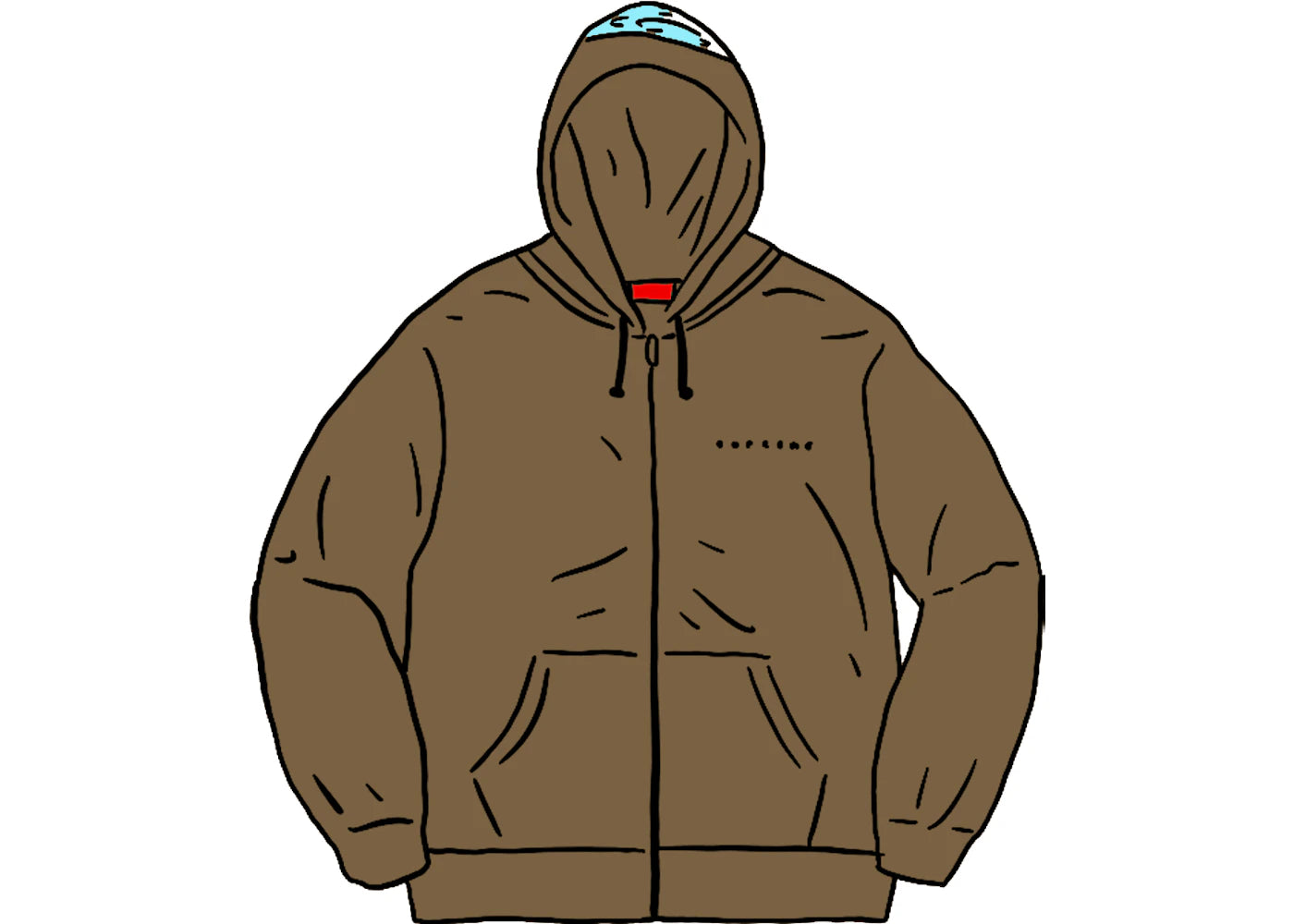 Supreme Globe Zip Up Hooded Sweatshirt Dark Olive