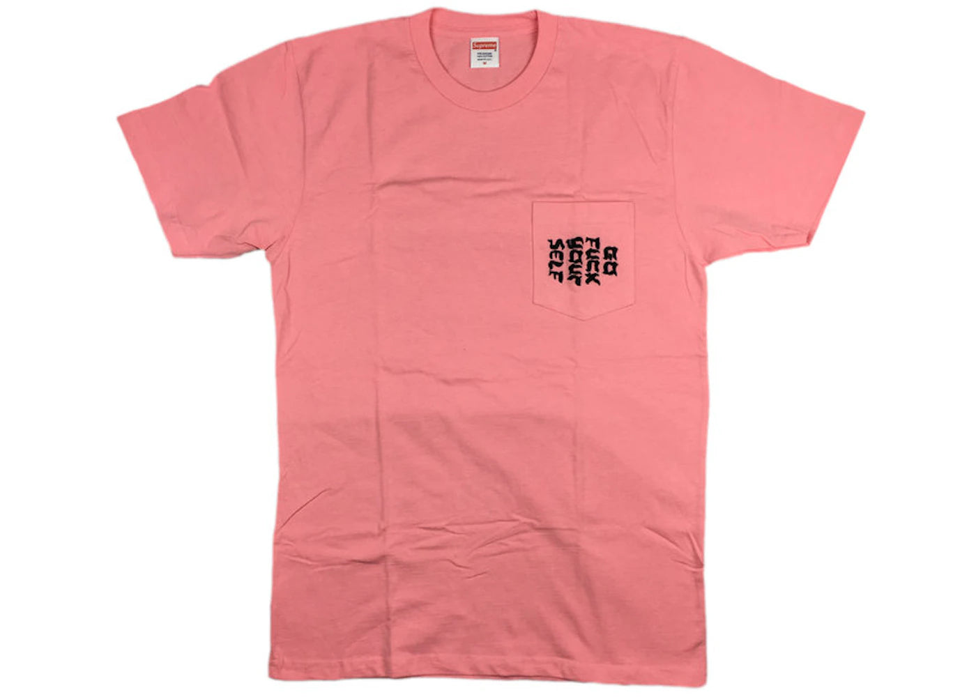 Supreme Go Fuck Yourself Pocket Tee Pink