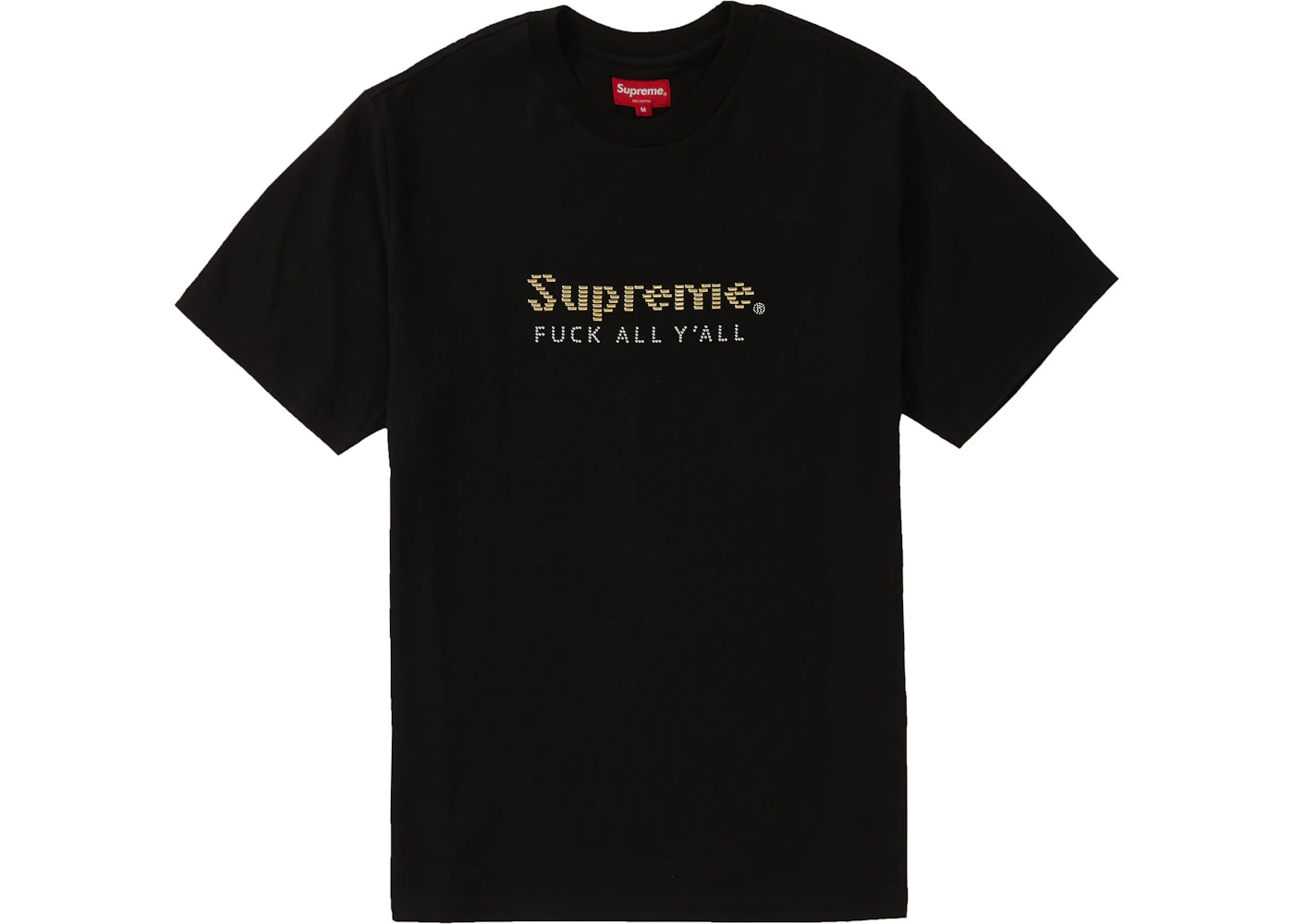 Supreme Gold Bars Tee Black