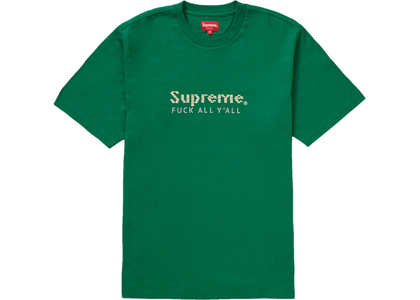Supreme Gold Bars Tee Green