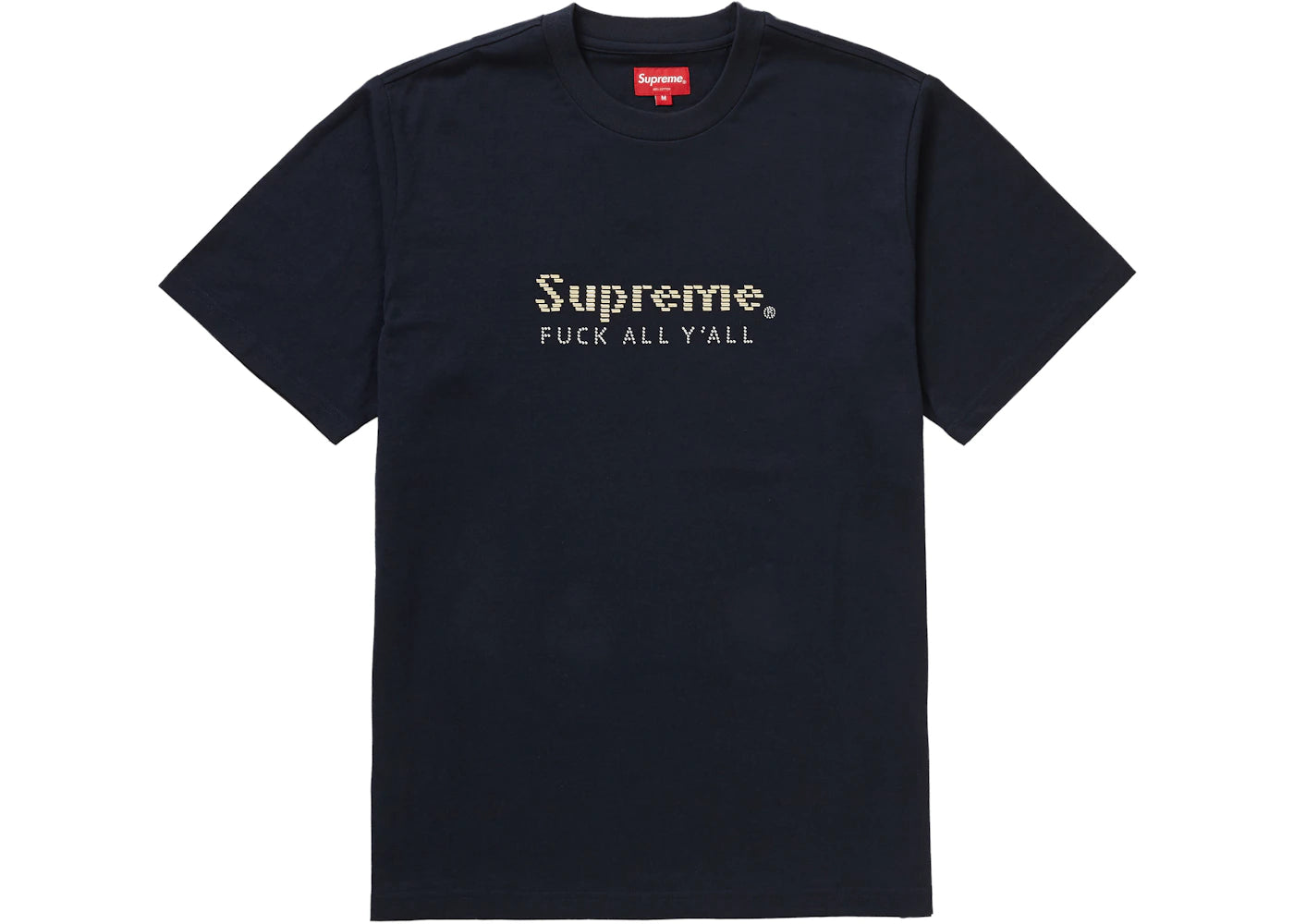 Supreme Gold Bars Tee Navy