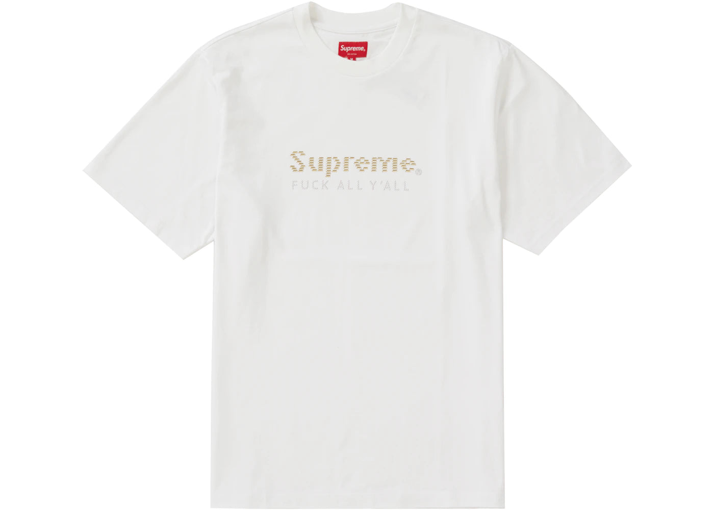 Supreme Gold Bars Tee White