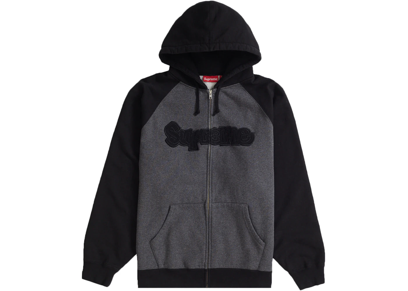 Supreme Gonz Appliqué Zip Up Hooded Sweatshirt Black