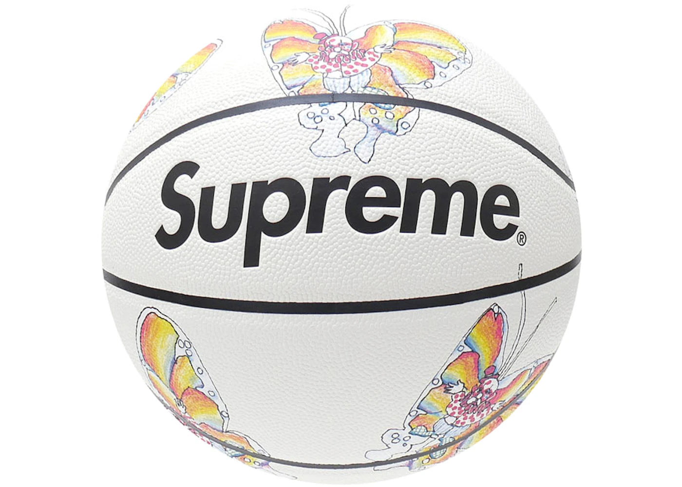 Supreme Gonz Butterfly Spalding Basketball White