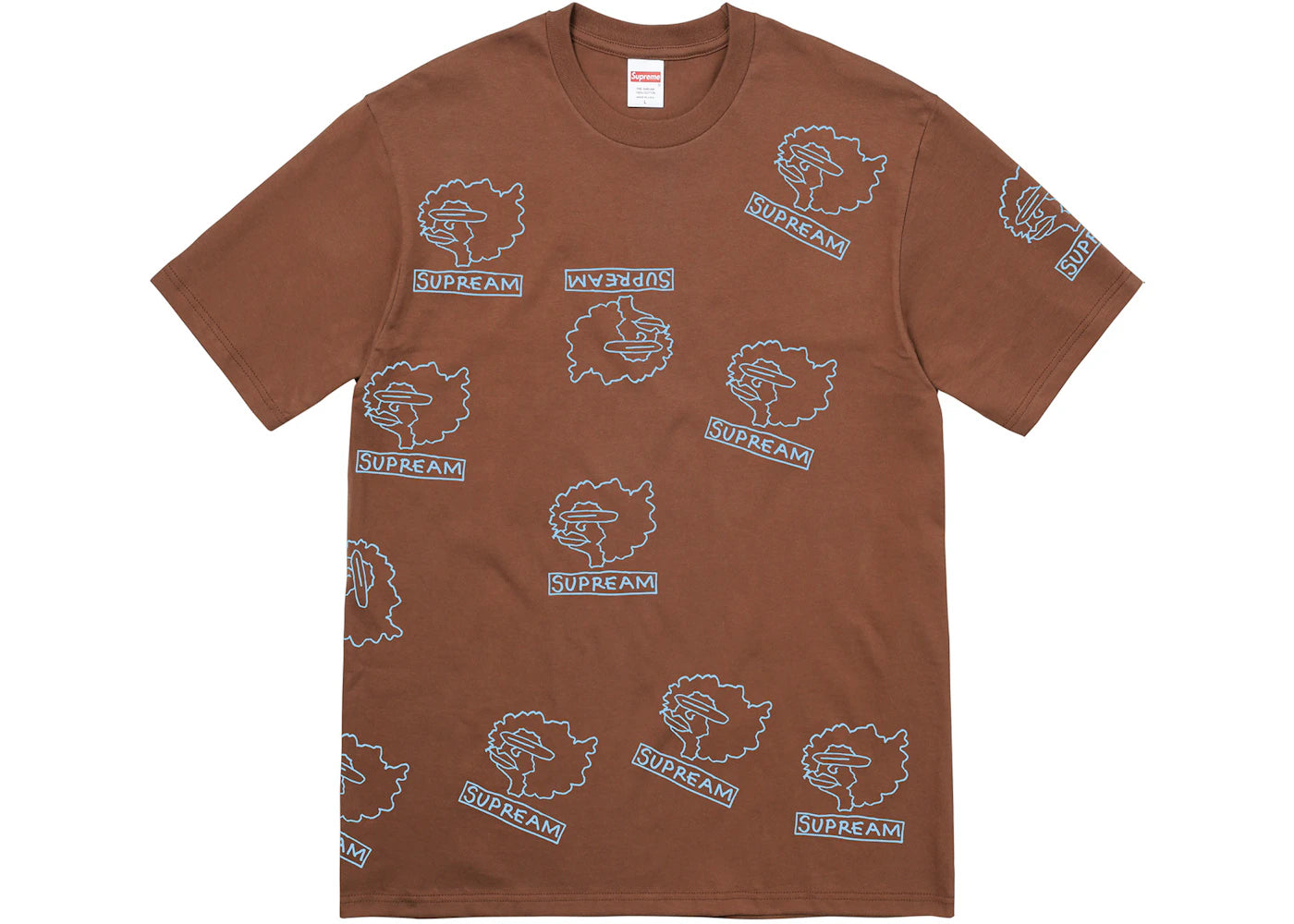 Supreme Gonz Heads Tee Brown