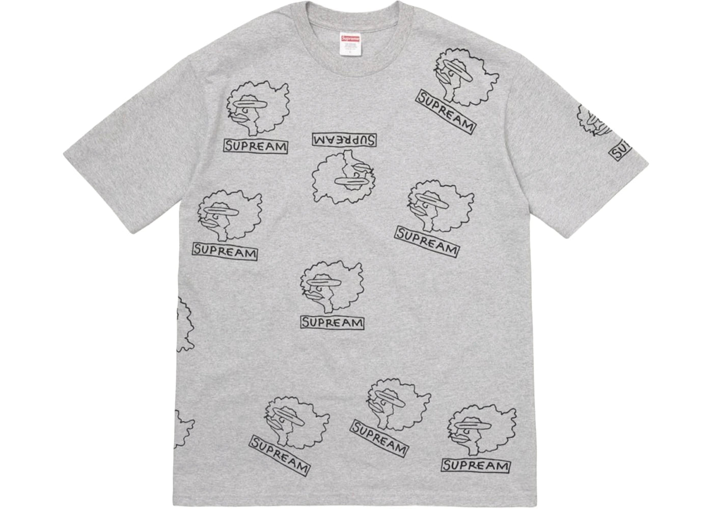 Supreme Gonz Heads Tee Heather Grey