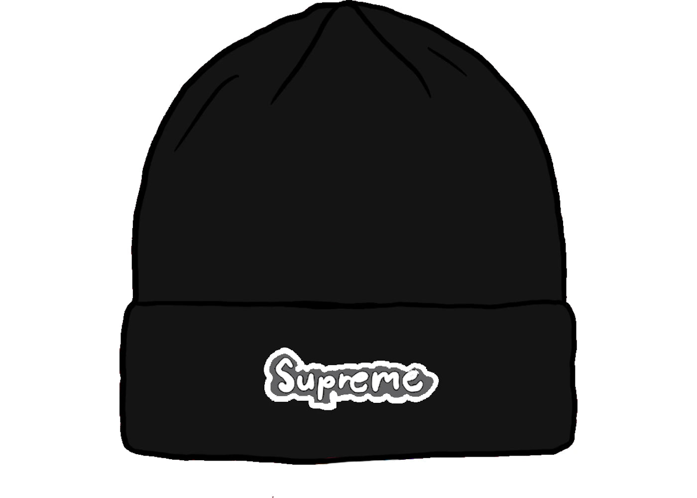 Supreme Gonz Logo Beanie (SS21) Black