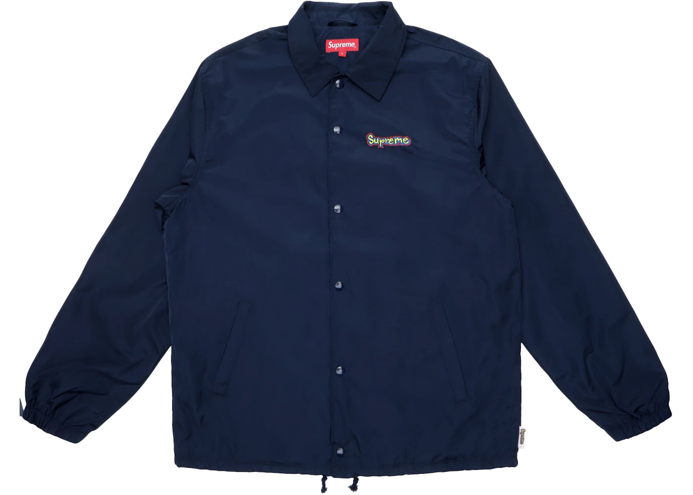 Supreme Gonz Logo Coaches Jacket Navy