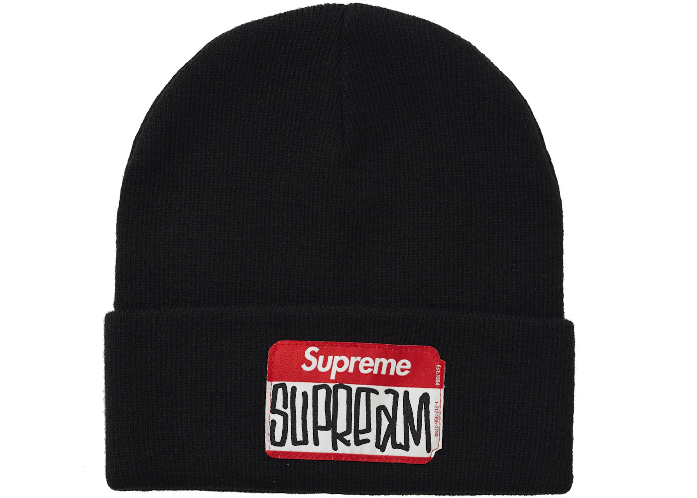 Supreme Gonz Nametag Beanie Black