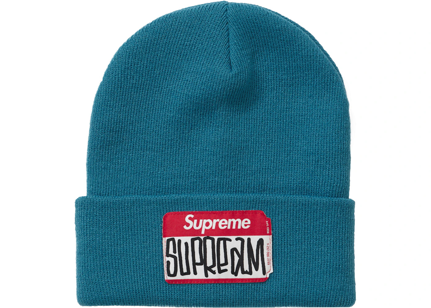 Supreme Gonz Nametag Beanie Teal