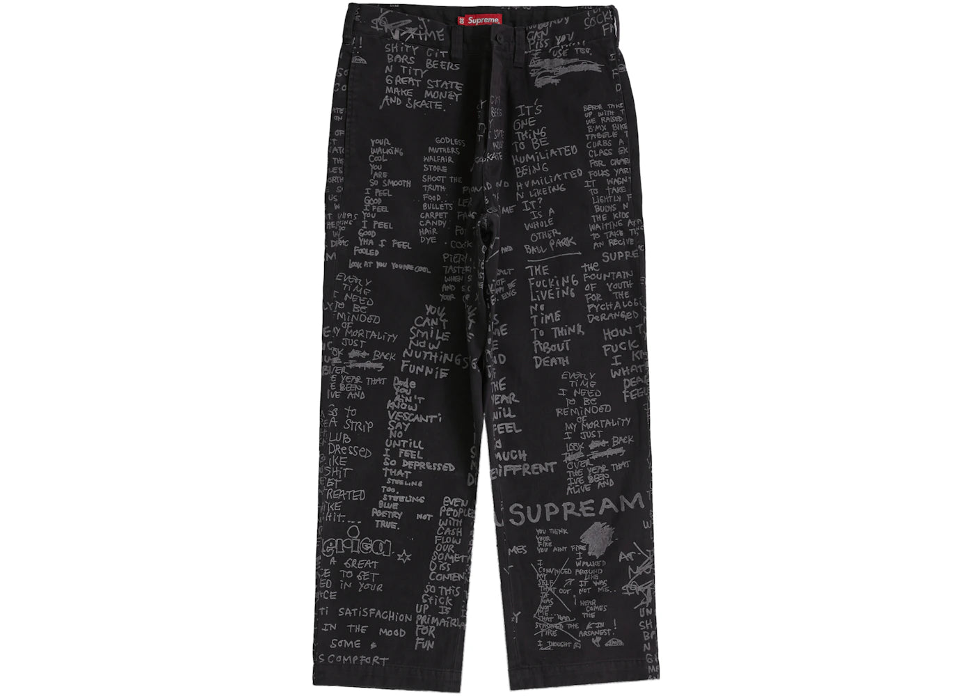 Supreme Gonz Poems Chino Pant Black