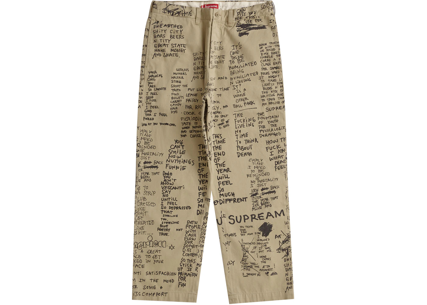 Supreme Gonz Poems Chino Pant Khaki