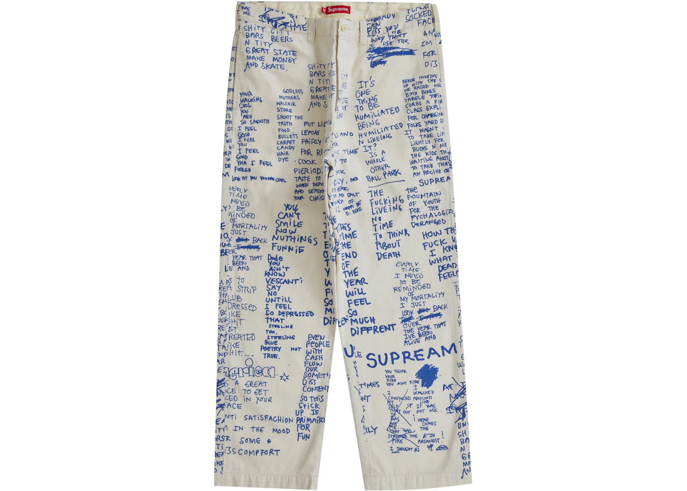 Supreme Gonz Poems Chino Pant Stone