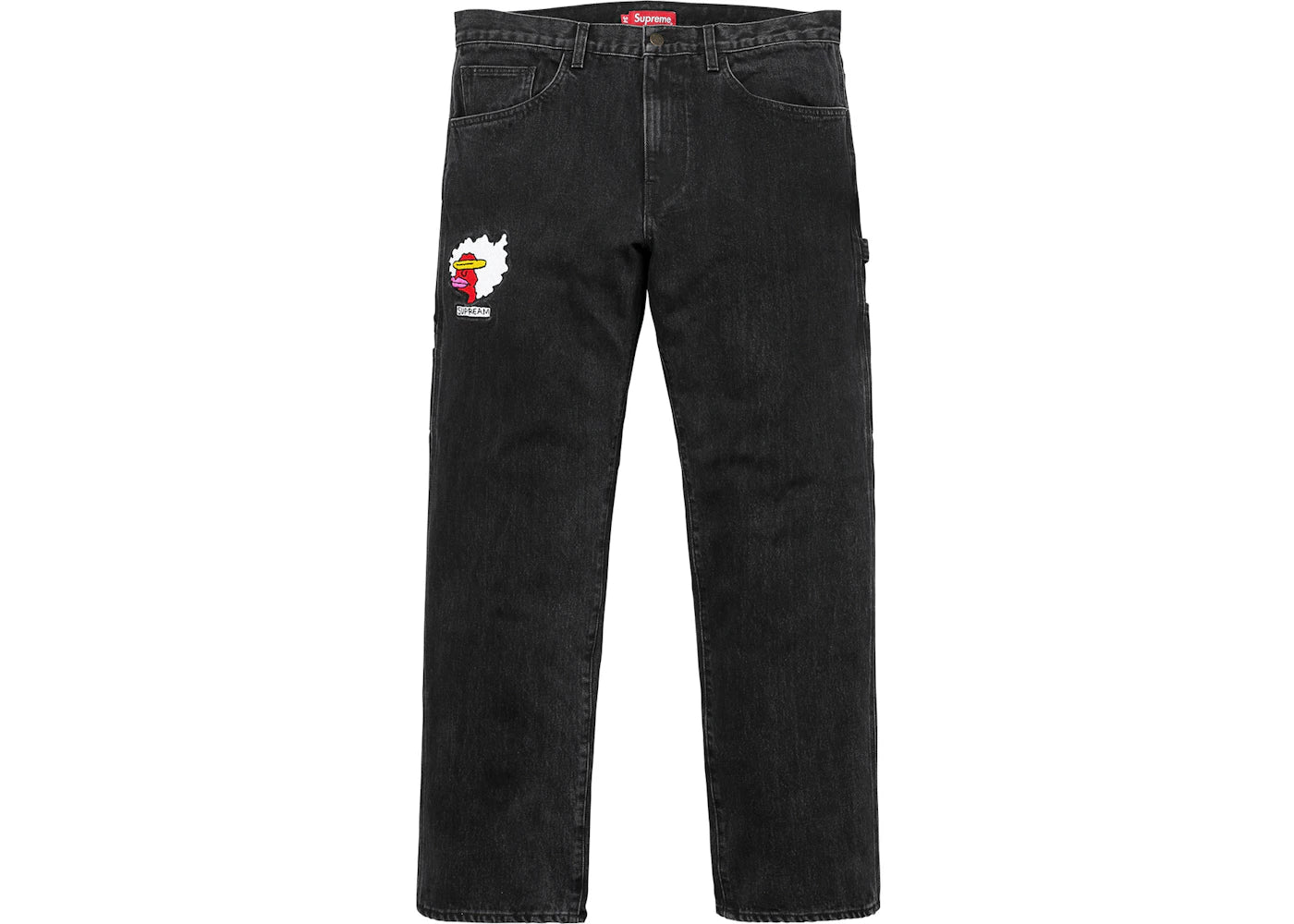 Supreme Gonz Ramm Washed Denim Painter Pant Black