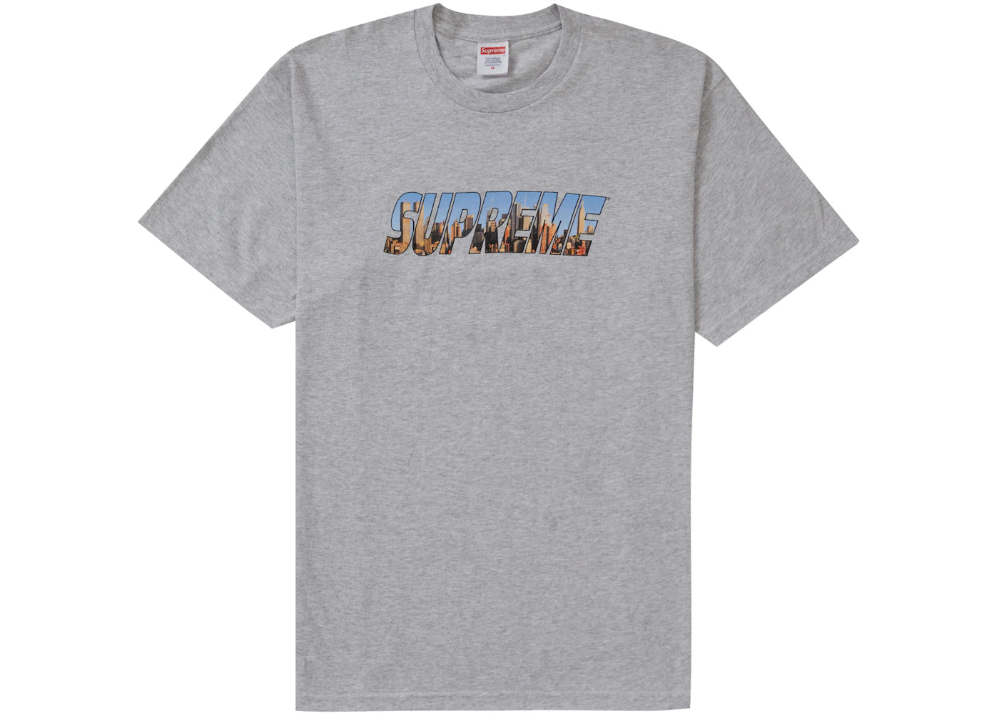 Supreme Gotham Tee Ash Grey