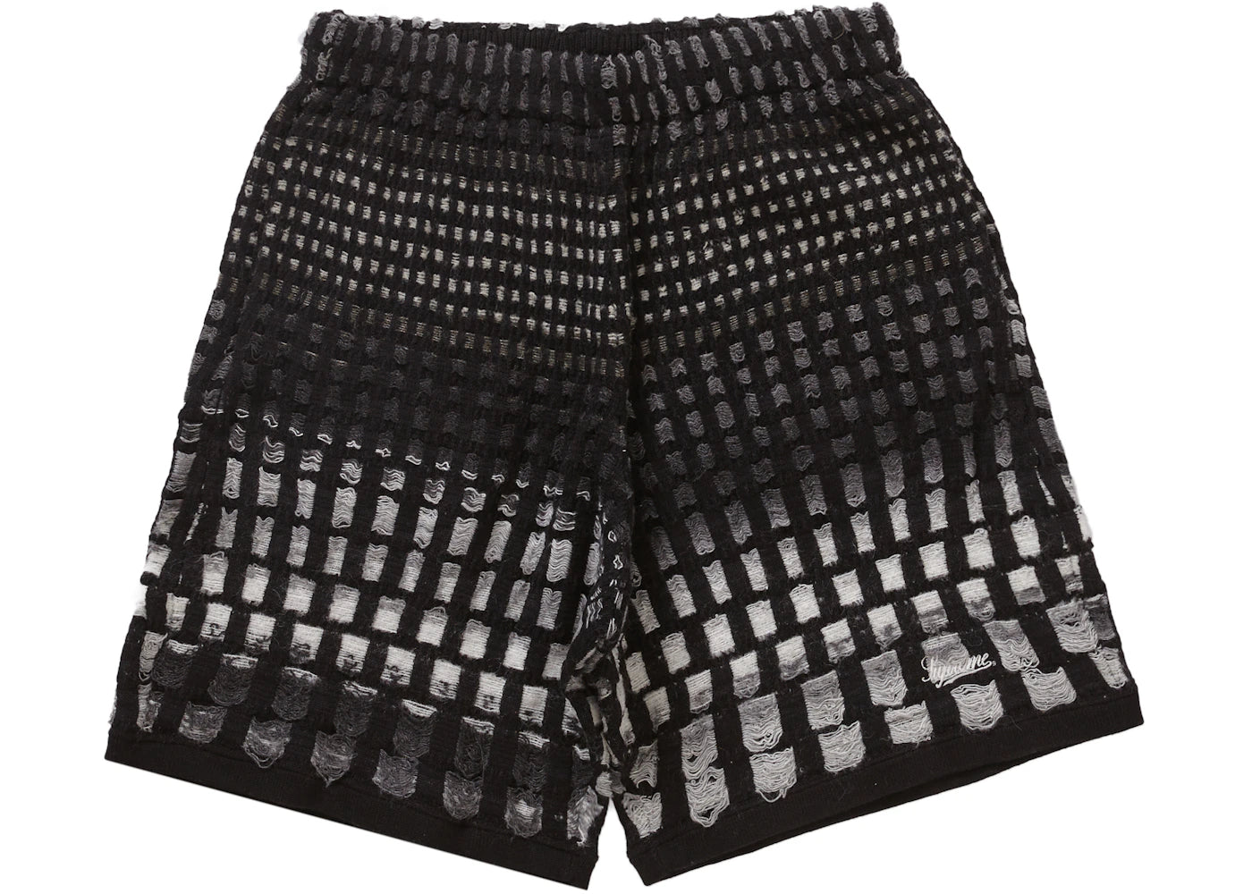 Supreme Gradient Grid Knit Short Black