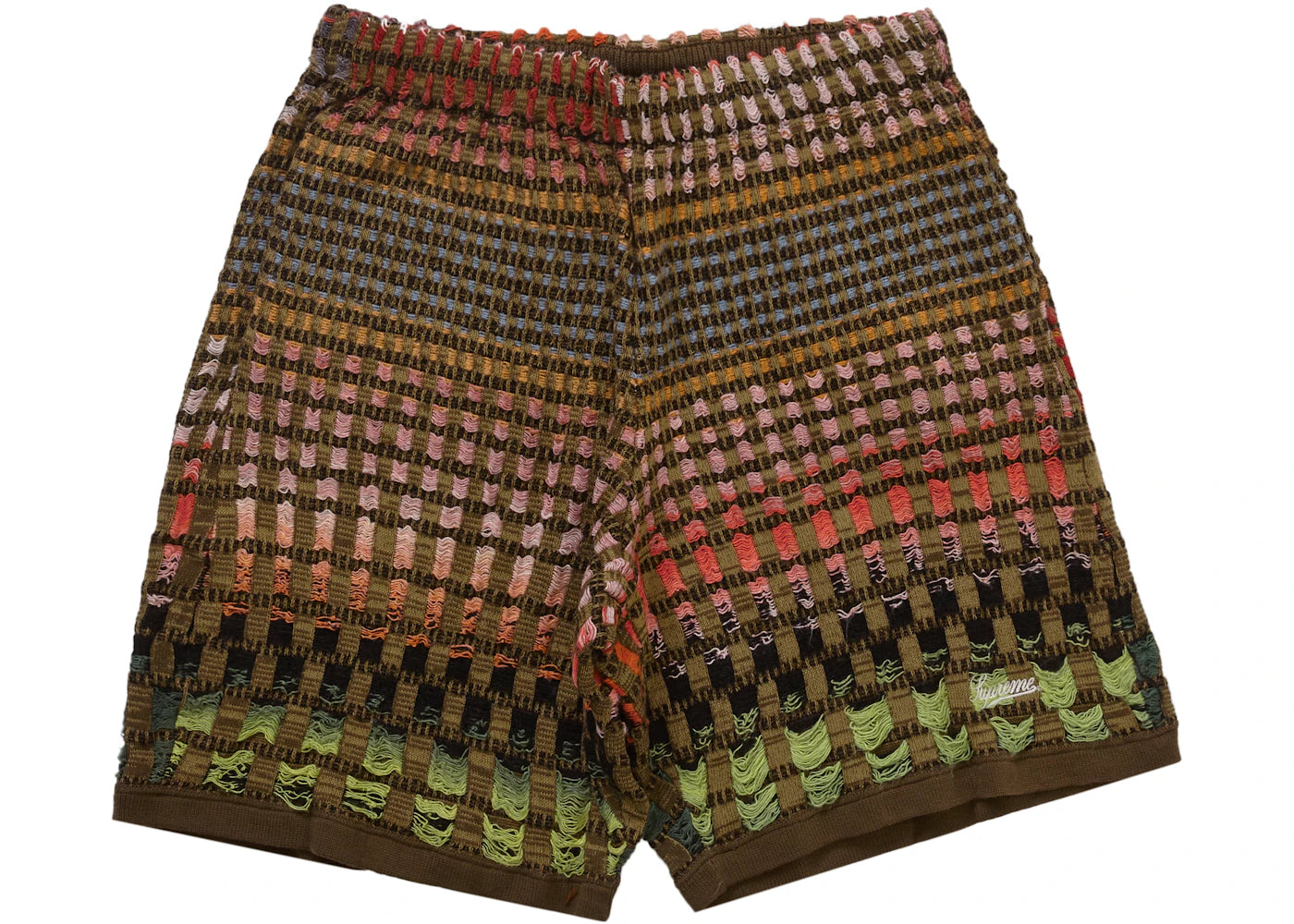 Supreme Gradient Grid Knit Short Brown