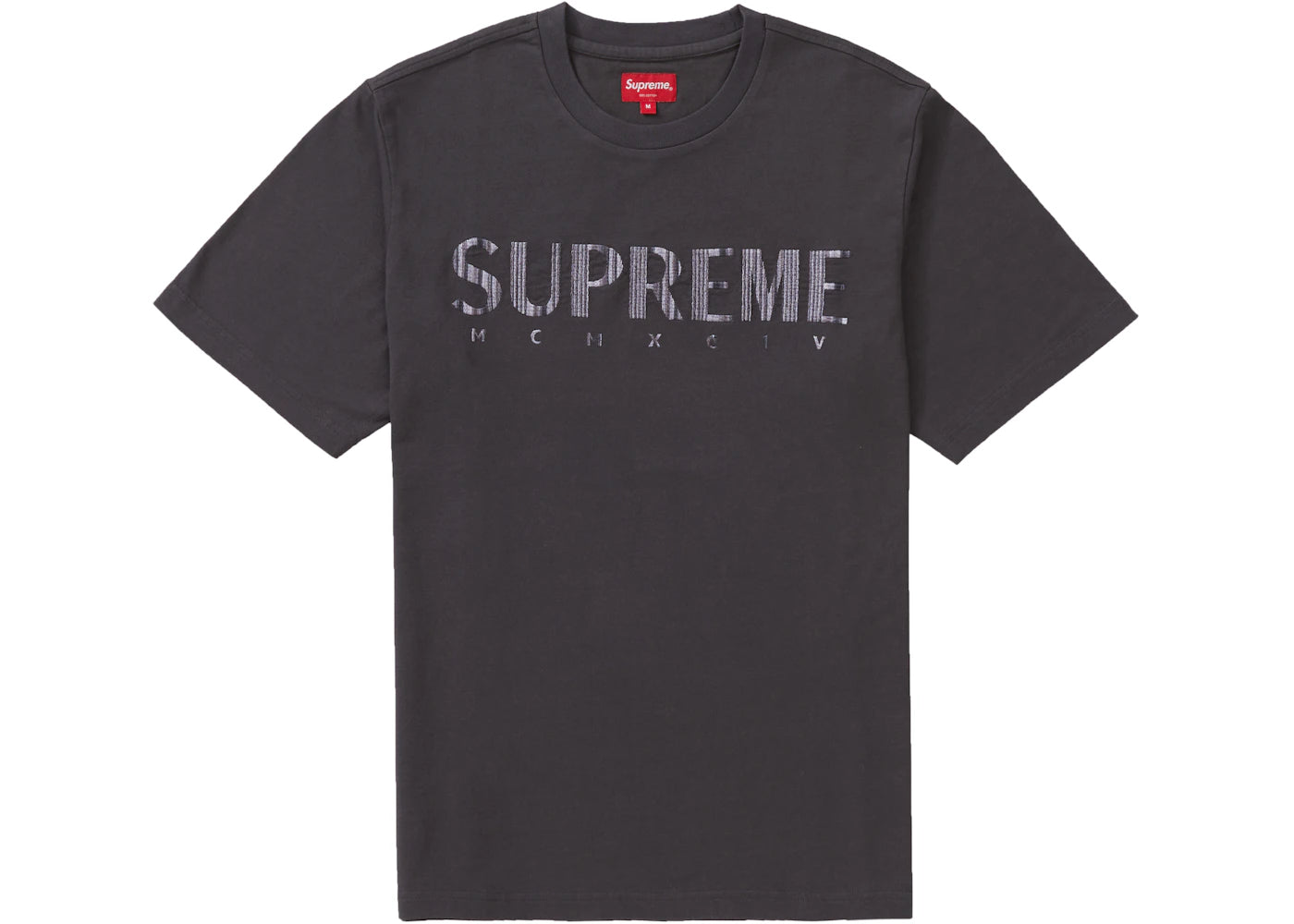 Supreme Gradient Logo Tee Dusty Black