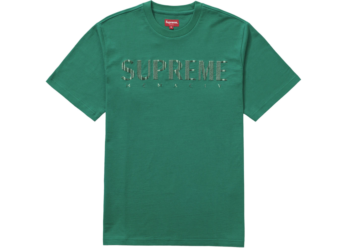 Supreme Gradient Logo Tee Green