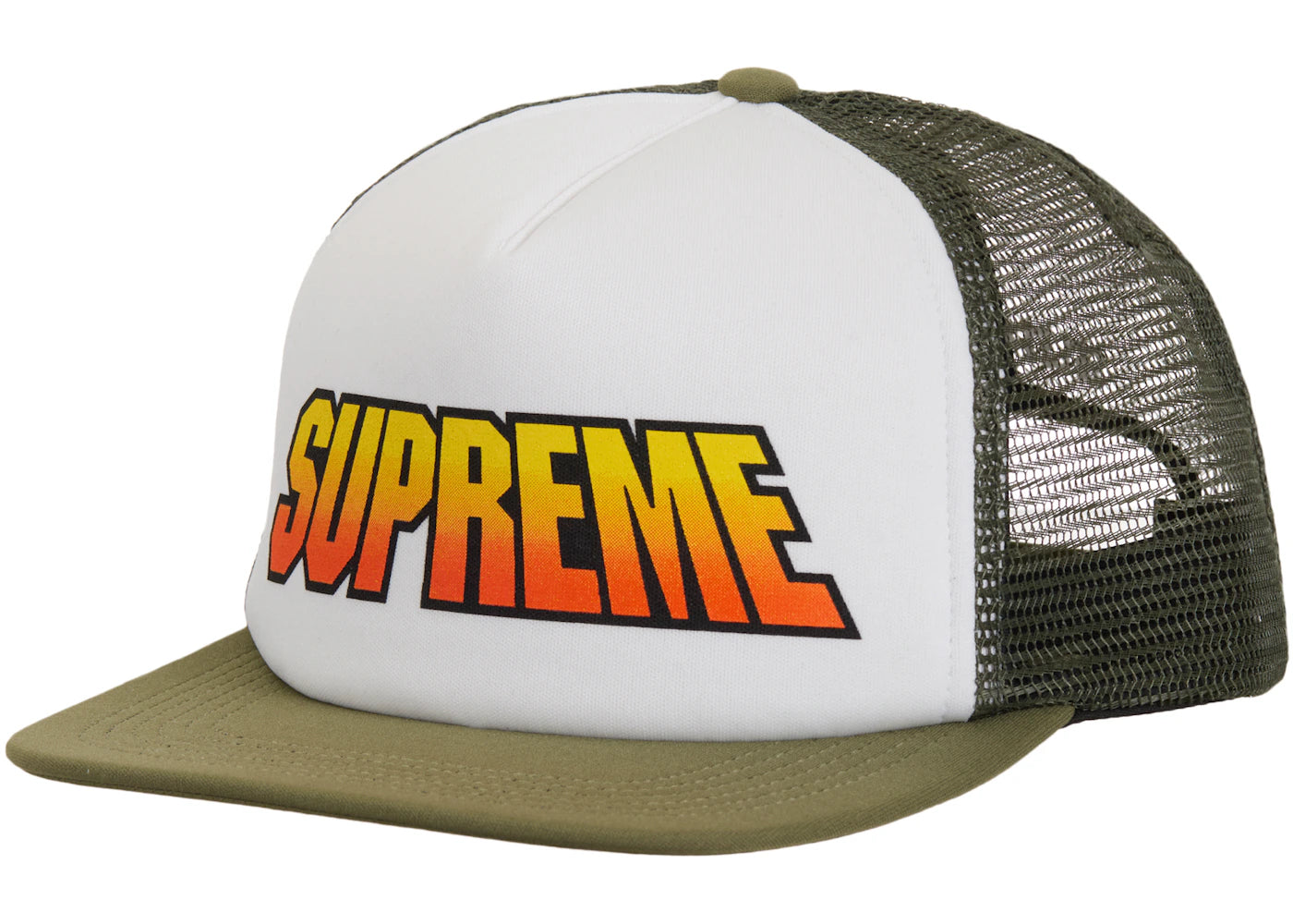Supreme Gradient Mesh Back 5-Panel Olive