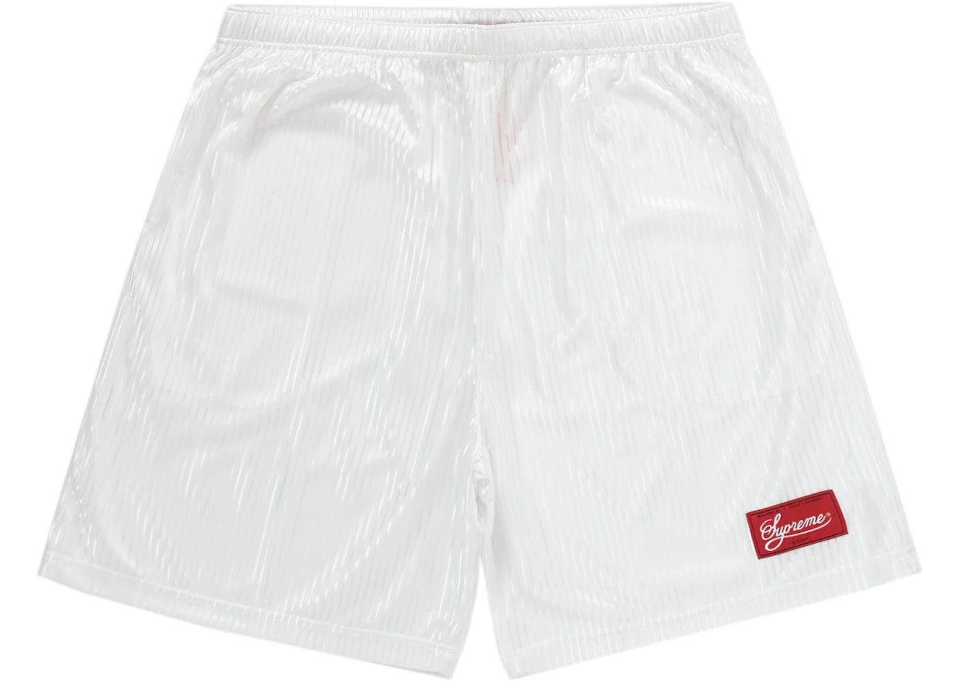 Supreme Gradient Mesh Stripe Short White