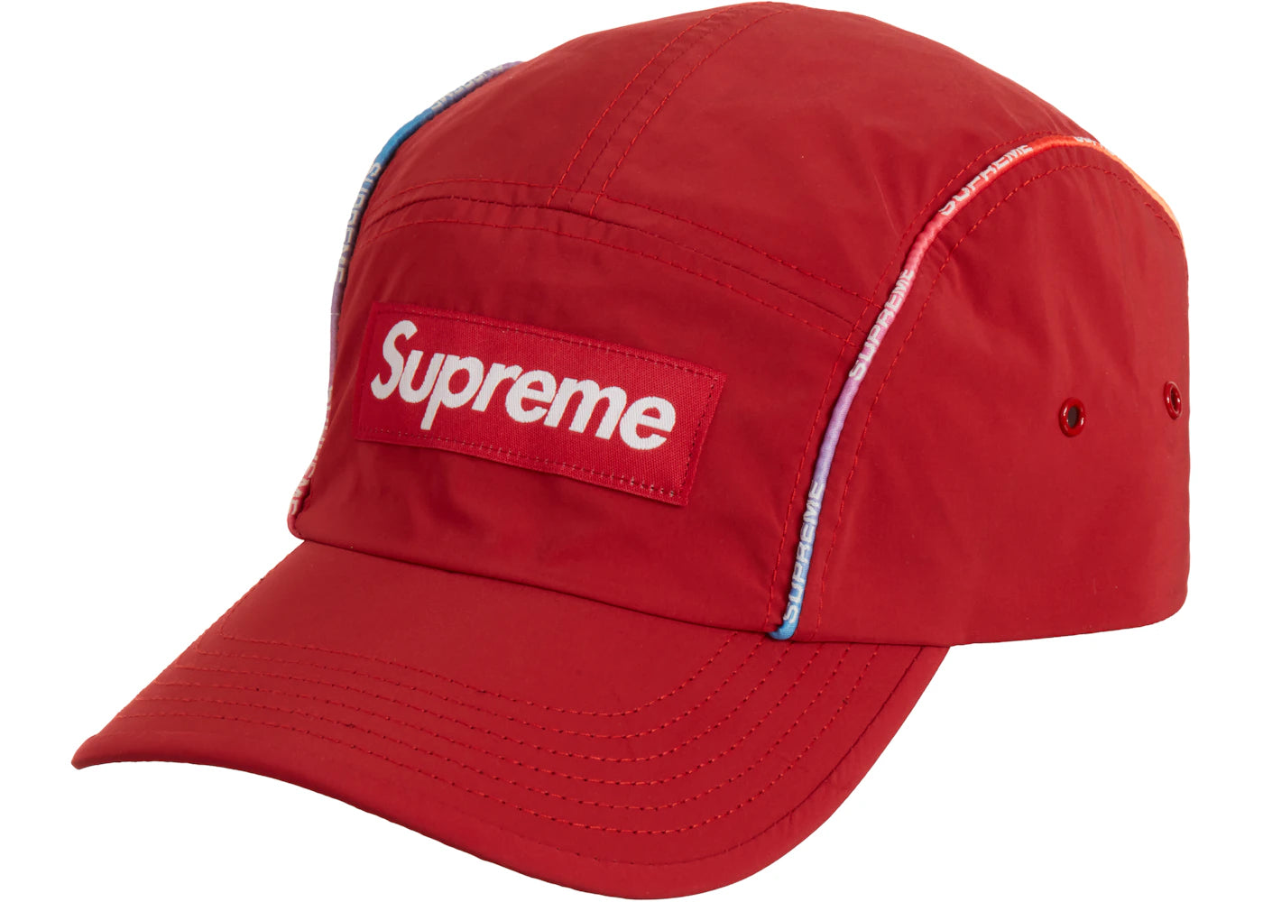 Supreme Gradient Piping Camp Cap Red